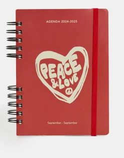 Agenda Escolar Peace And Love 2024-2025
