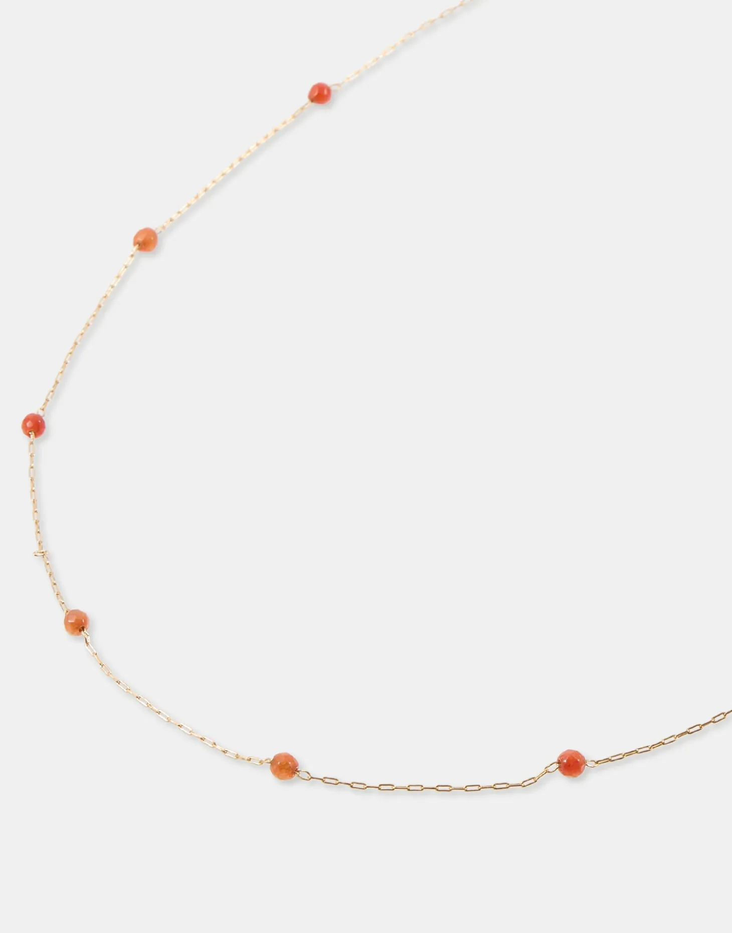 Collar Dorado Piedra Color