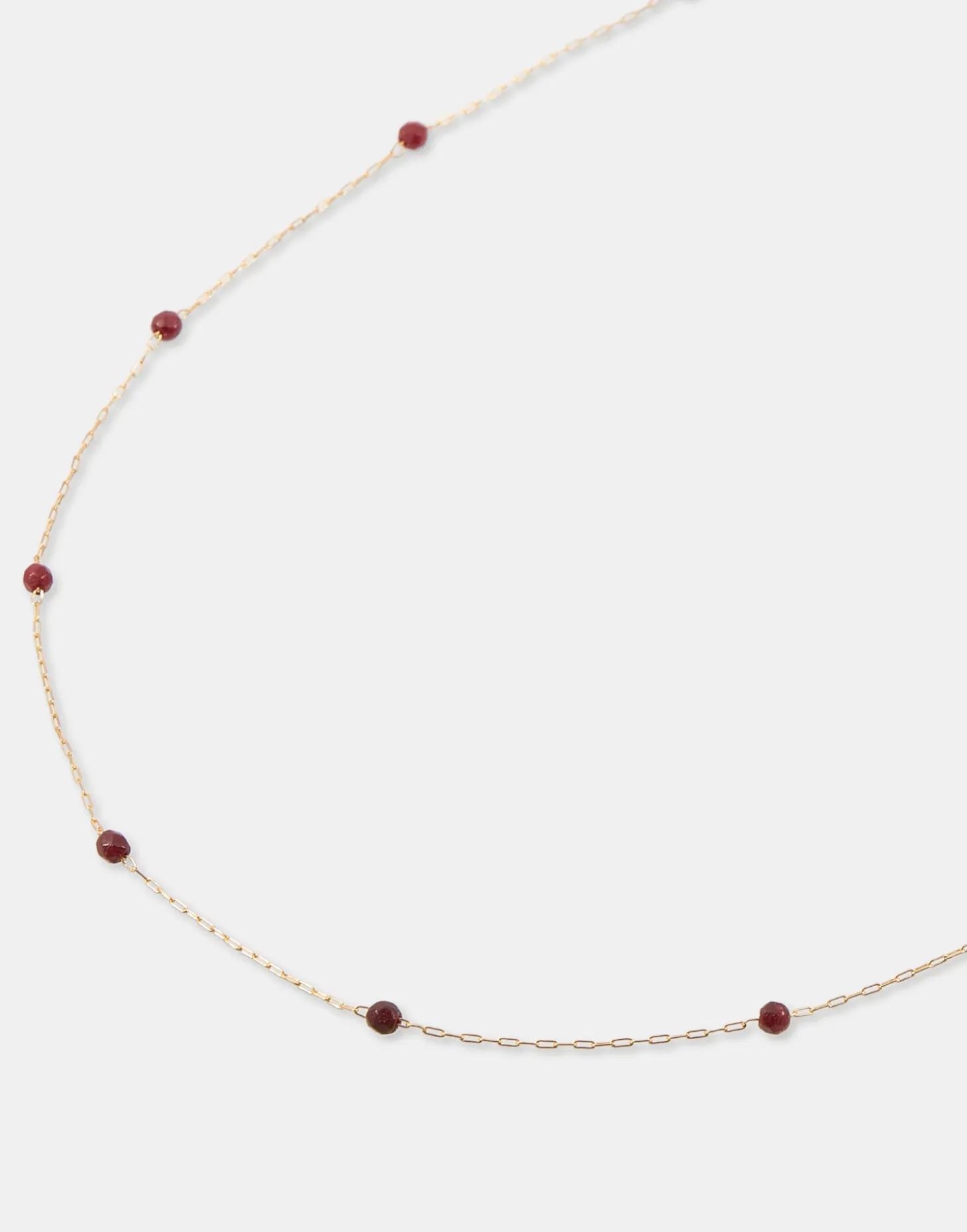 Collar Dorado Piedra Color