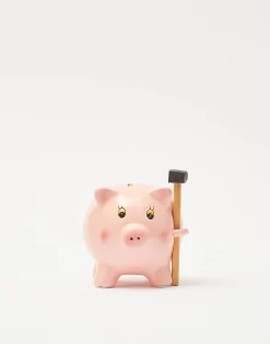 Hucha Cerdito Con Martillo