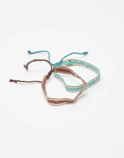 Pack 2 Pulseras Ribete Dorado