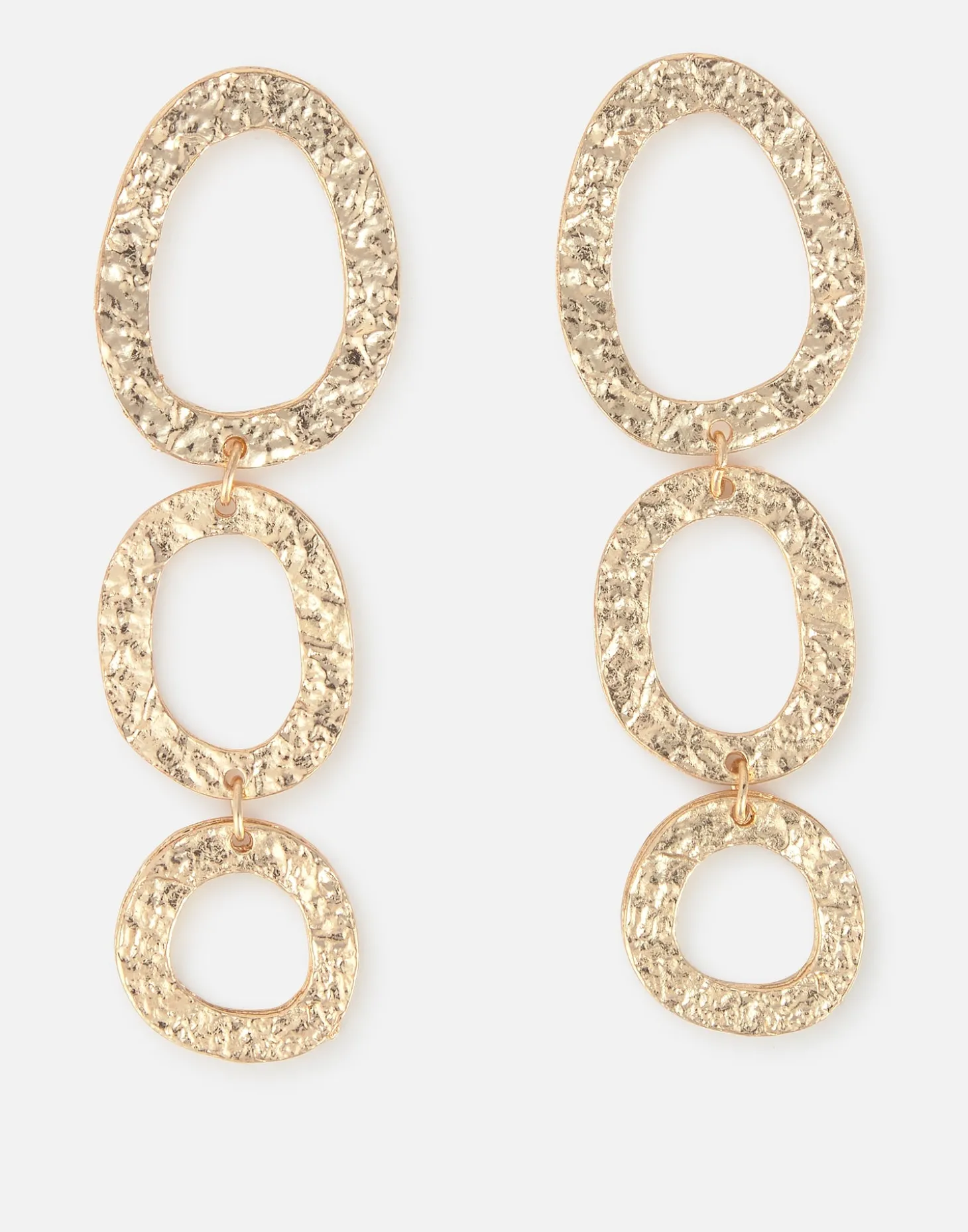 Pendientes Largos Aros Ovalados