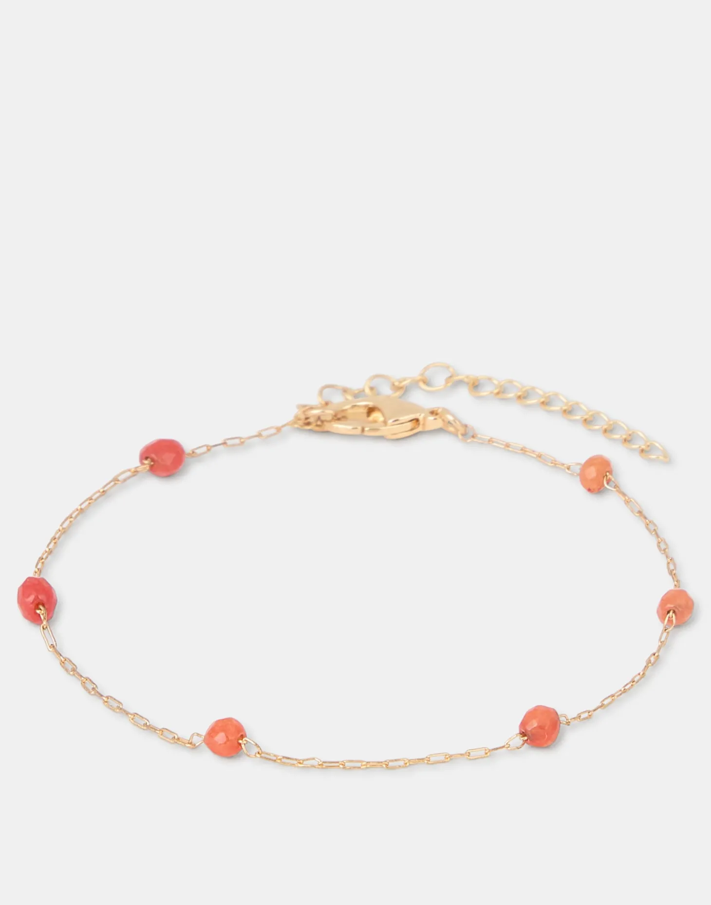 Pulsera Dorada Piedra Color