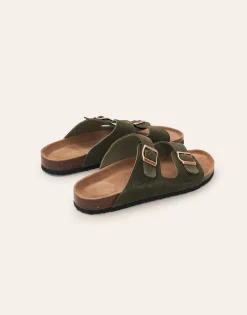 Sandalia Doble Hebilla Ergonómica Piel