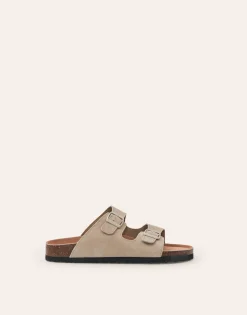 Sandalia Doble Hebilla Ergonómica Piel