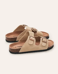 Sandalia Doble Hebilla Ergonómica Piel