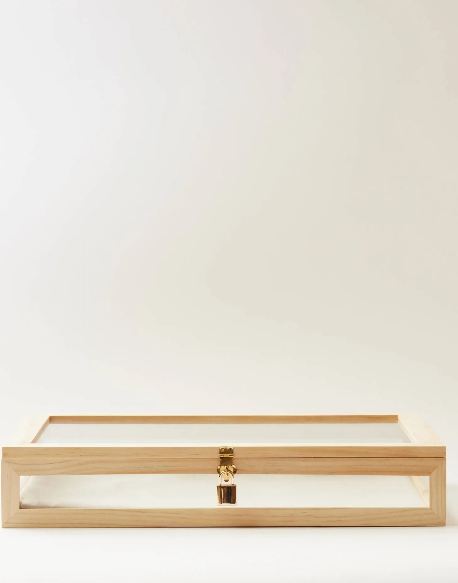 Vitrina Cristal Y Madera Grande