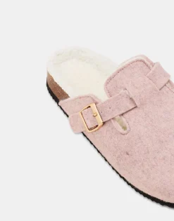 Zueco Fieltro Con Borrego Interior